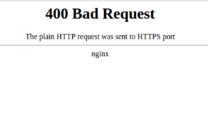 Ошибка «the plain http request was sent to https port» Nginx ...